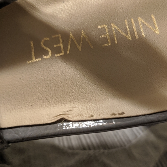 Nine West size 8.5 Gray Cinema Slingback Pumps - Picture 7 of 11